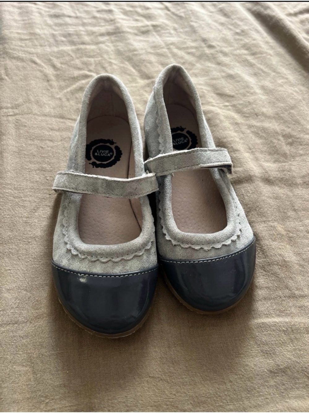Livie & Luca Girls' Two-Tone Bella Ballet Flats